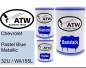 Preview: Chevrolet, Pastel Blue Metallic, 32U / WA155L: 500ml Lackdose + 500ml Klarlack + 250ml Härter - Set, von ATW Autoteile West.